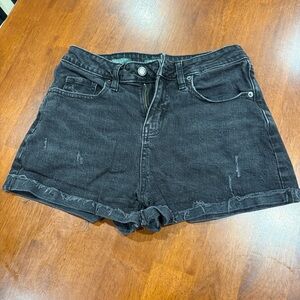 Wild Fable Distressed Black Jean Shorts